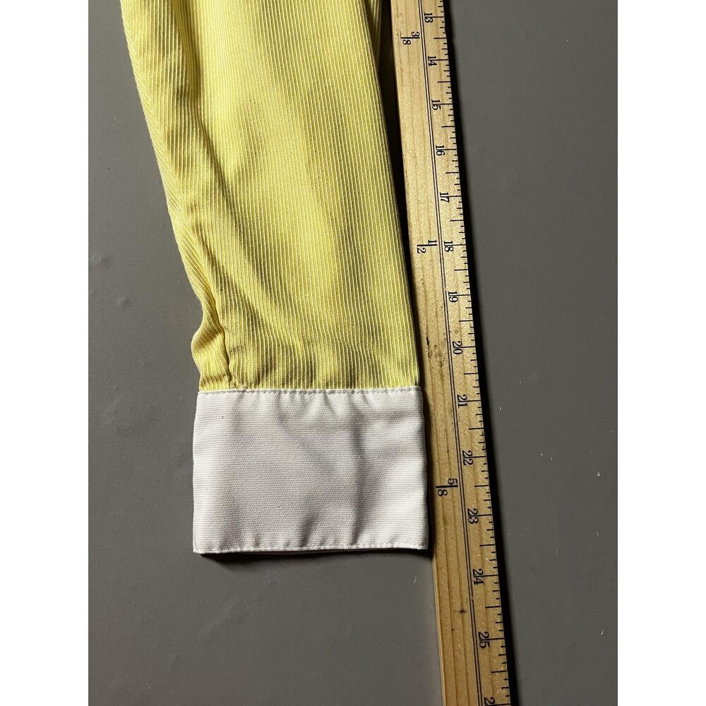 Disney Shirt Mens Small Yellow White Stripe Cast Member Costume Uniform - Picture 7 of 9